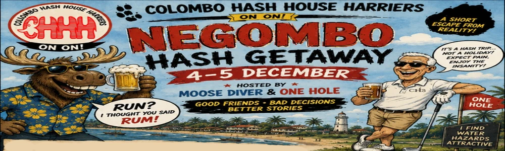 Harriers Pre-Xmas Negombo Run flyer